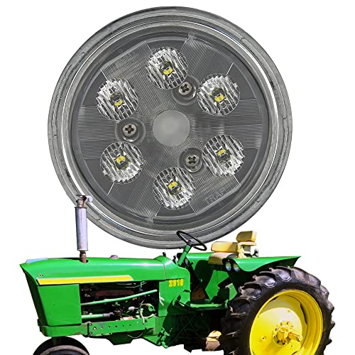 Round 18W Agriculture LED Work Light,Par 36 LED Light Replace 4410, 4411 Sealed Beam, Tractor LED Compatible with Allis Chalmers Ford International John Deere Case Tractor Flood 12V