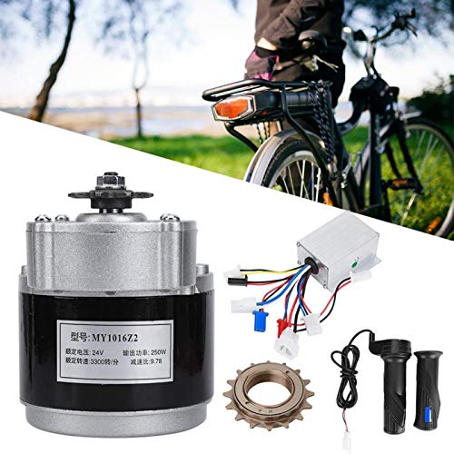 Kit completo de motor elétrico, kit de conversão de bicicleta elétrica 24V 250W para acessórios de a