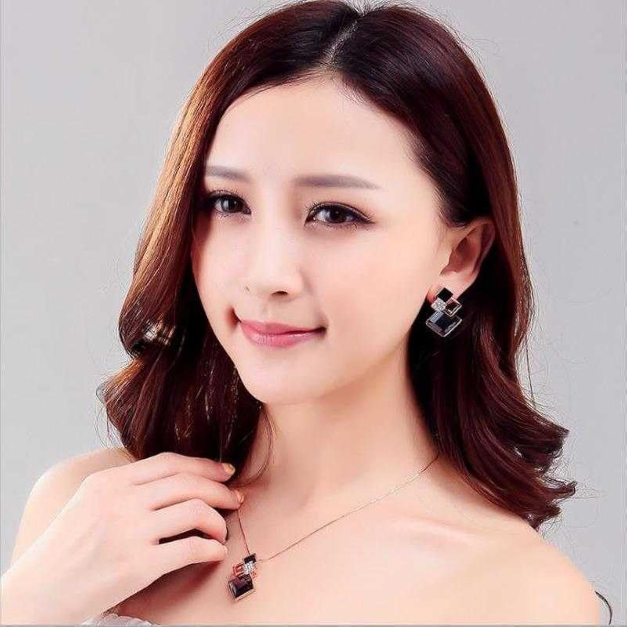 CZ Stud Earrings for Women, Gold Plated Drop Earring