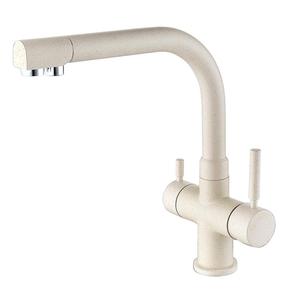 Aycdl 3 Way Kitchen Sink Mixer Faucet 3 In 1 Water Filter Faucet Brass Pure Water Hot And Cold Kitchen Sink Faucet Direct Drinking Faucet
