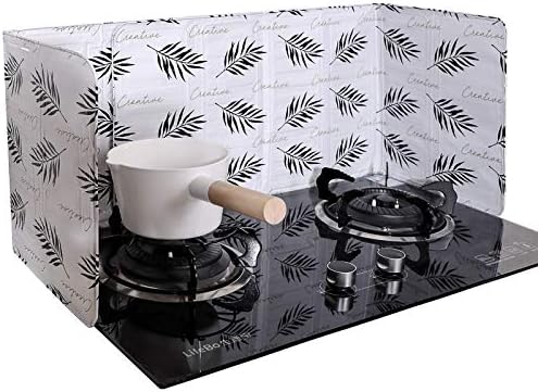 2 Pieces Oil Splatter Guard Anti Splatter Guard Oil Splatter Screen Board Aluminum Foil Oil Block Oil Barrier Oil Proof Splash Kitchen Tool for Cooking