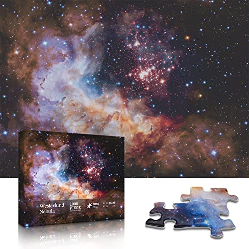 image for BBOLDIN Space Puzzle 1000 Pieces Adult, Solar System Galaxy Puzzle, Hu