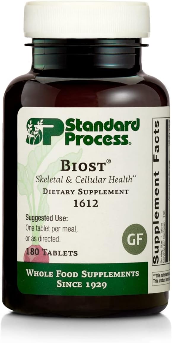 - Biost - Gluten Free Health Supplement for Bones and Teeth, 6 mg Manganese, Supports Skeletal and Cellular Health - 180 Tablets