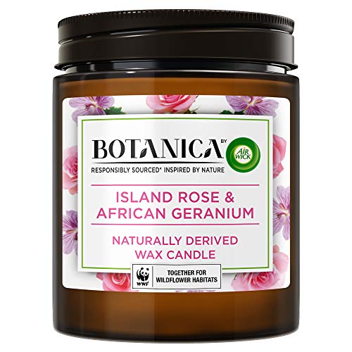 Botanica by Air Wick Candle Island Rose and African Geranium 500G