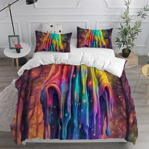 Housse de couette fantôme King size en microfibre premium avec fermeture éclair fluide
