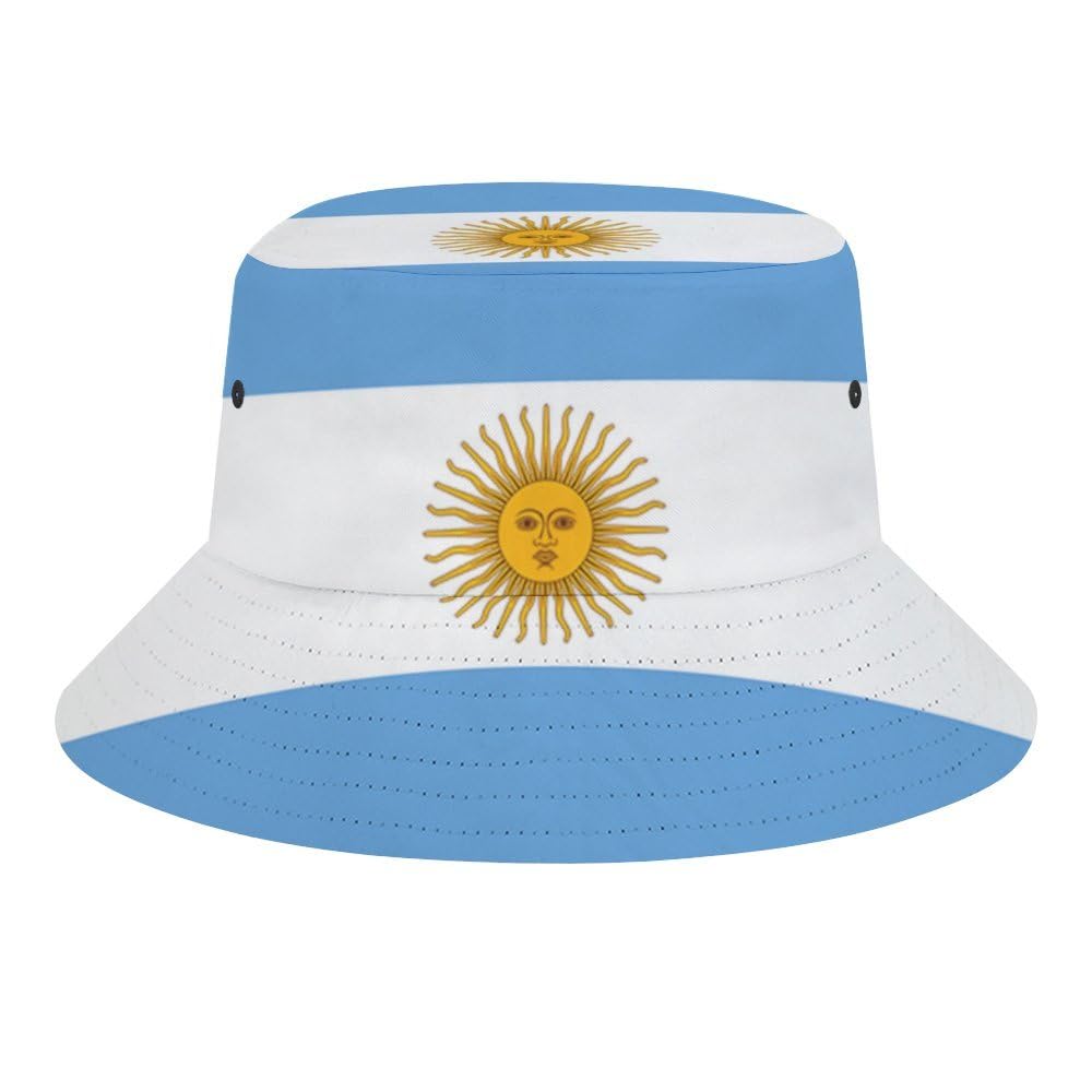 Soccer National Team Cap Fisherman Bucket Hat, Summer Beach Sun Hat for Fans Gifts