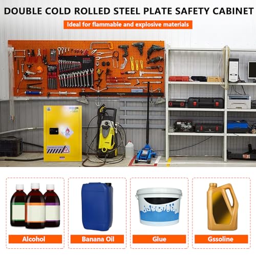 Qrooviiy Armário de armazenamento de segurança VoTwoofv 58,4 cm x 45,7 cm x 89 cm, armário de segura