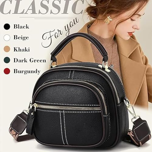 Bousalutend Crossbody Bag, Adjustable Wide Shoulder Strap Leather Classic Luxury Multifunctional Compartments4