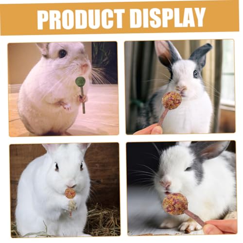 UPKOCH 9個 小動物用天然木製噛み棒 バニー ウサギ モルモットの歯磨きとストレス解消に うさぎの噛む習性対応 多機能ペット用おもちゃ