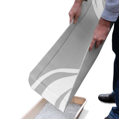 PetFusion SmartGrip EXTRA LARGE Cat Litter Mat, Gray, (35 x 24\"). [Easy cleaning, Stylish Pattern, Soft on Paws for Finicky Cats] - No Phthalates or VCMs - Thumbnail 5