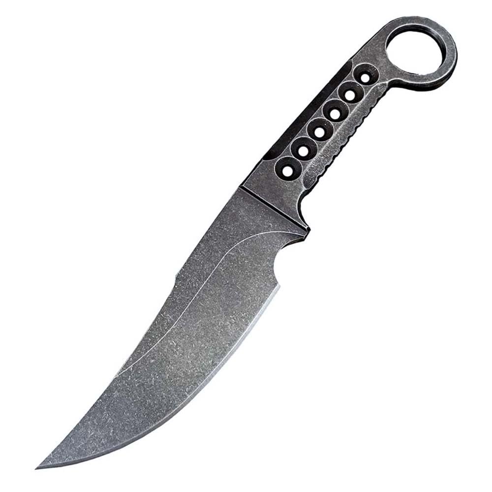 Festes Gegen Full Tang messer Edc Outdoor Jagdmesser Feststehende klinge tanto, gegen Einhandmesser, gerade scharfes stahl messer aus loch griffe, survival neck knife, Gürtelmesser mit Kydex scheide