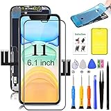 for iPhone 11 Screen Replacement,LCD Display 3D Touch Digitizer Assembly,Compatible with iPhone 11 Screen Replacement 6.1 inch (Model A2111, A2223, A2221) with Repair Tools and Screen Protector