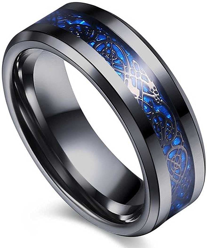 Bhumi Creation Stainless Steel Stylish dragon celtic proposal Couple band thumb Silver Platinum Black combo Finger Ring for Men Mens gents unisex Boys Boyfriend MEN (B0C2DBN7R1) Amazon Price History, Amazon Price Tracker
