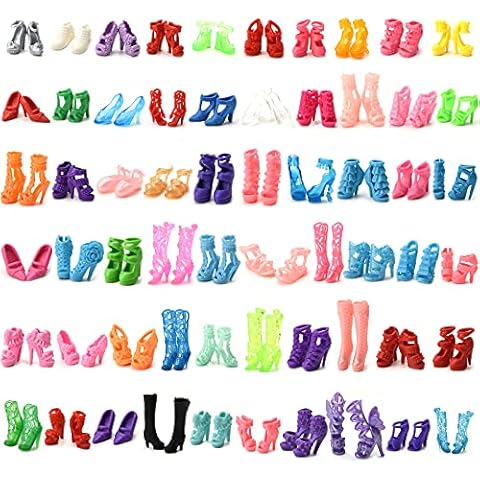 Asiv 60 Paires de Chaussures de Poupée Cover