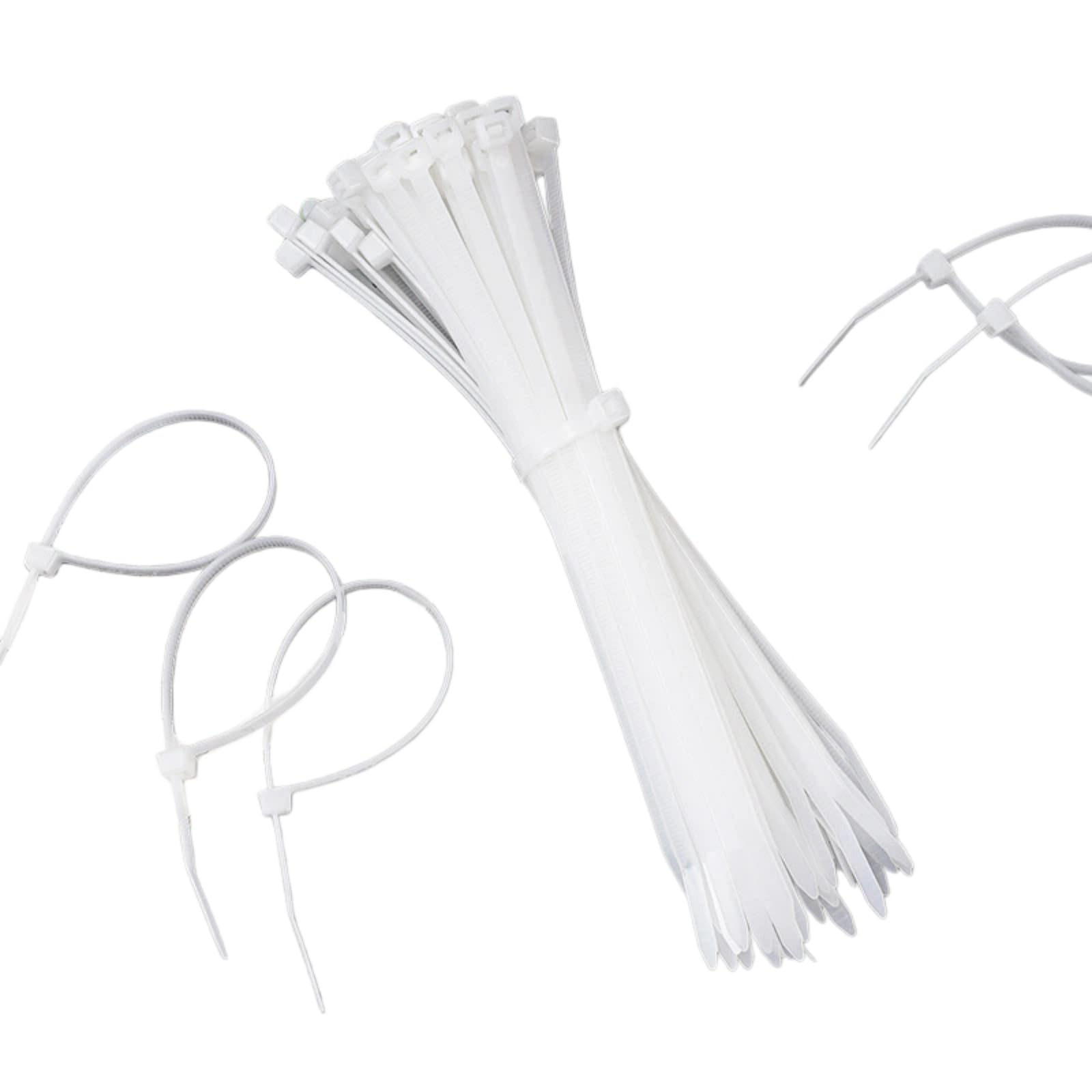 Fascette in nylon e plastica, 3 x 4 x 5 x 8 x 100 x 150 x 200 x 250 x 300 x 350 x 400