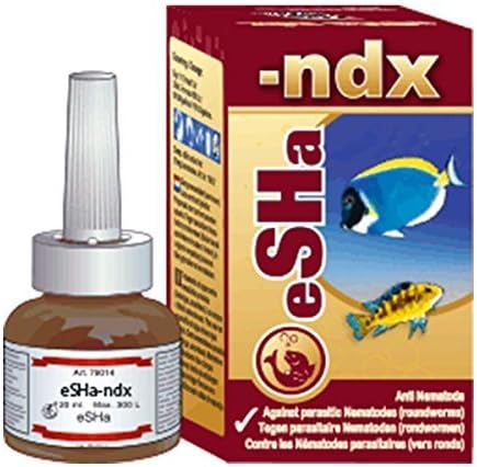 eSHa -NDX Anti Parasite Treatment Treats Roundworms For Fresh And Marine 20ml