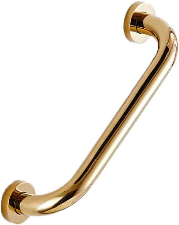 Inchant Solid Brass Grab Bar Bathroom Golden Hand Rail Shower Grip Concealed Wall Mounting 30cm