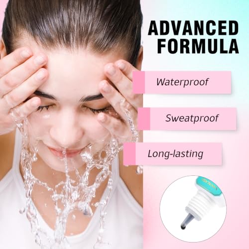 VAVALASH Sensitive Lash Extension Glue, 5ml/0.5-1 Sec Fast Drying/8 Weeks Retention Lash Adhesive, Strong Bond Lash Glue, Long Lasting Black Eyelash Glue for Professional Lash Artists Detail