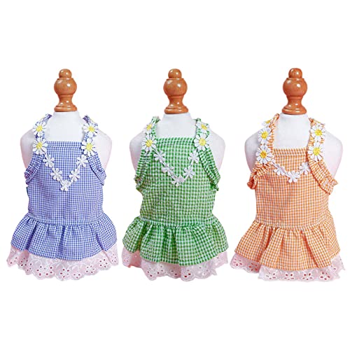 Vestido floral para perro talla L miniatura 5