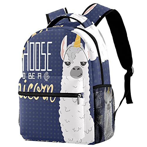 Sac à dos de voyage enfant I Choose To Be A Unicorn avec porte-bouteille