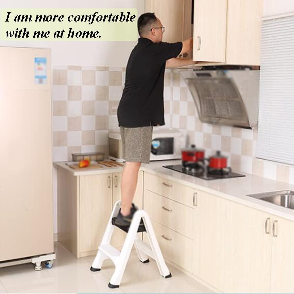 Home Small Step Ladders Two Step Ladder Telescoping Ladders Portable Plastic Folding Ladder Easy to Store 330lb