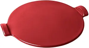 Emile Henry Flame Top 14.5" Pizza Stone, Burgundy Red