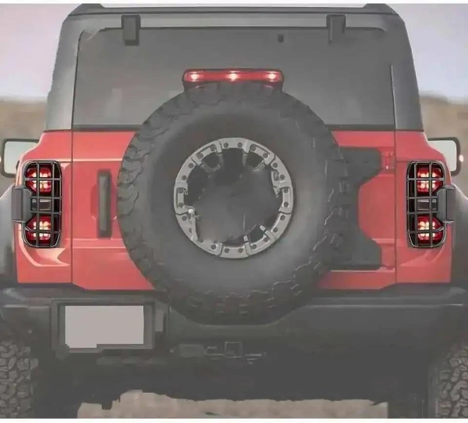Funda luz trasera para Ford Bronco 2021-2025 cubierta protectora de ABS 4