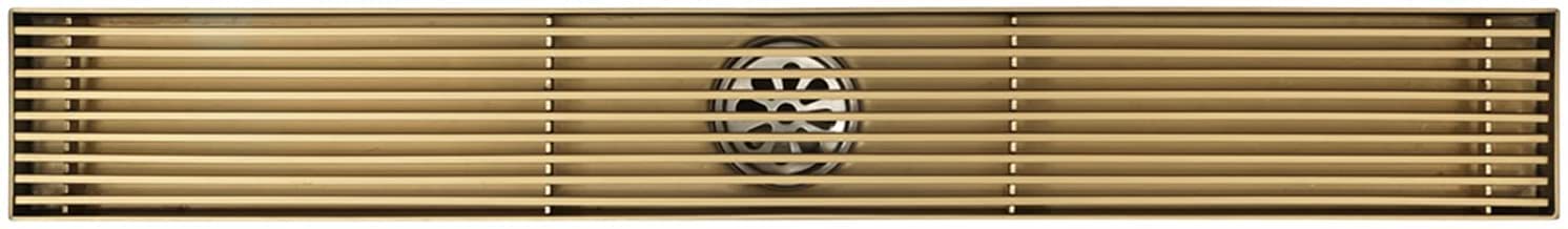 Linear shower drain, Shower Floor Drain，Linear Drain, Stainless Steel Rectangle(Bronze)