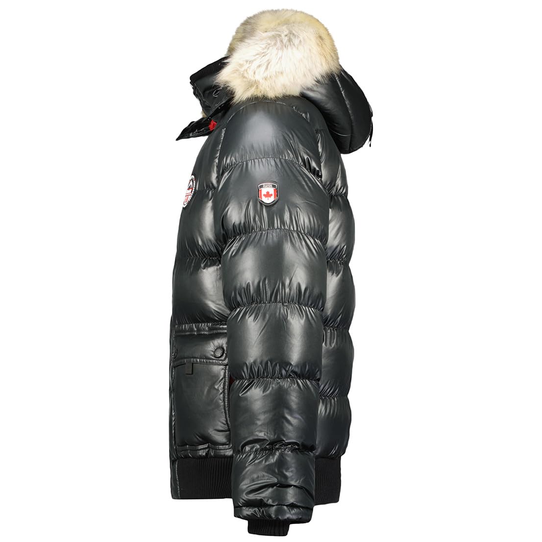 Canadian Peak Bugseak Men - Doudoune Chaude Matelassee Homme Automne Hiver - Veste Manteau Chaud - Blouson Coupe Vent Manches Longues Rembourrage - Hommes (Noir XXL)