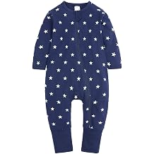 Kids Tales 2 Pack Baby Double Zip Romper Infant Boys Girls Footed Cotton Bodysuit PJS 1 Piece Graphic Pajamas Playsuit