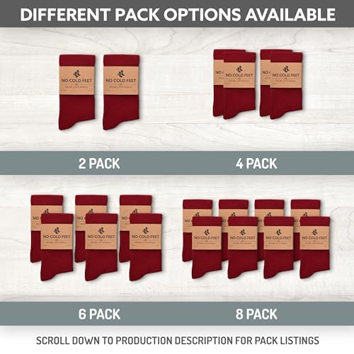 Fun Colorful Burgundy Novelty Socks for Men for Dress Casual Formal Groomsmen Wedding, One Pair2