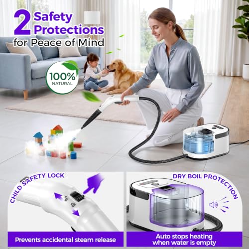 Image of Steam Cleaner for Home, Deep Cleaning Handheld Steam Cleaner
