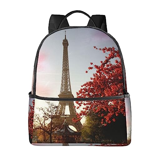 Sac à dos Paris Tour Eiffel imprimé art, l'élégance d'un sac à bandoulière aux finitions soignées