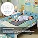 Bedwetting Alarm Pad for Boys and Girls, USB Rechargeable, Pee Alarm with Music Optional and Volume Control, Potty Training Urinary Mat for Children,Black