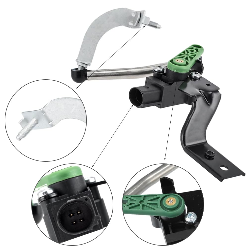 MACHSWON 4 Pins Driver Side Suspension Ride Height Sensor, Height Level Sensor, Air Suspension Auto Ride Height Self Leveling Sensor, Compatible with VW Golf 2015-2021, 3Q0412521A (Front Left)