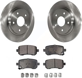 Transit Auto - Rear Disc Brake Rotors And Ceramic Pads Kit For Dodge Grand Caravan Chrysler Town & Country Journey Volkswagen Routan Ram C/V K8T-101794