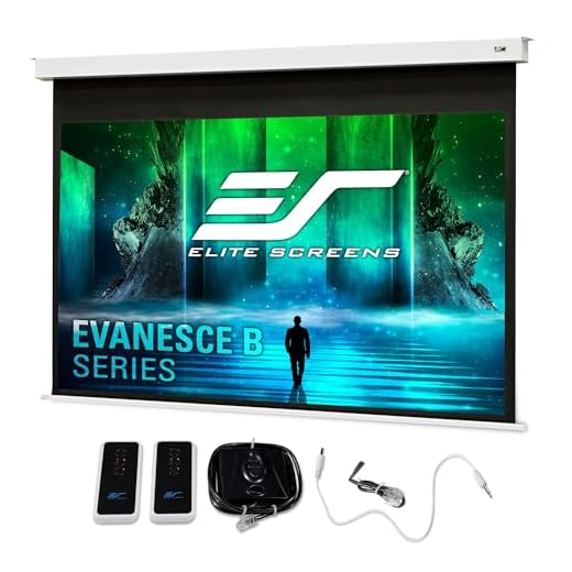 Elite Screens Evanesce B, 120" 16:9, Recessed In-Ceiling Electric Projector Screen with Installation Kit, 8k/4K Ultra HD Ready Matte White Fiberglass Reinforced Projection Surface, EB120HW2-E8