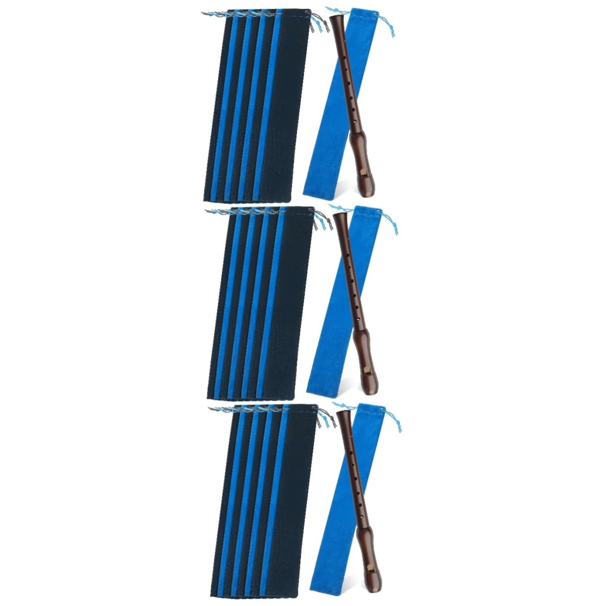 3sets Set Flöte Fall Abdeckung Sopran Lagerung Beutel 10 Stücke * 3