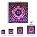 raajsee Indian Cotton Purple Tapestry Mandala Wall Hangings, Hippie Tapestries,Boho Throw Bohemian Bedding, Beach Blanket, Yoga Meditation Rugs Queen Bedspread Queen (82x92 Inches / 210x232 Cms)