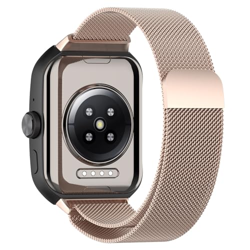 Bracelet OPPO Watch 2 42mm en acier maille milanaise or rose - 6