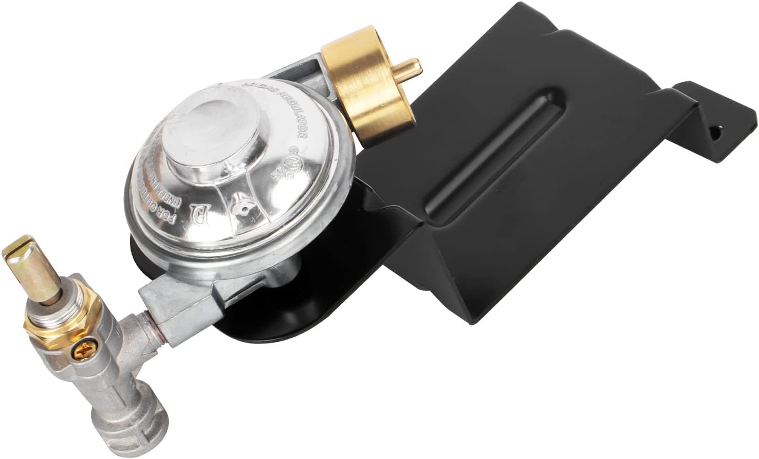 DELSbbq Valve Regulator for Weber Q100 Q120 Series 386001 386002 516002 516501 Gas Grills, Replacement Parts for Weber 80477 Grill Contorl Valve Regulator Assembly