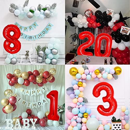 40 Inch Red Number 23Rd 32Nd Balloon Number Hot Red 32 Foil Mylar Jumbo Giant Big Large 23Th Balloons Birthday Party Anniversary Decorations Supplies For Women Girls Balloon Romantic Gift Graduation #TOP2