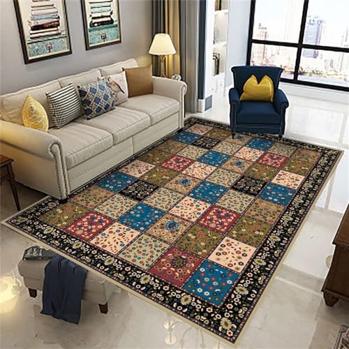Tapis pour cuisine anti bruit entree interieur 50x80cm fleurs - 2