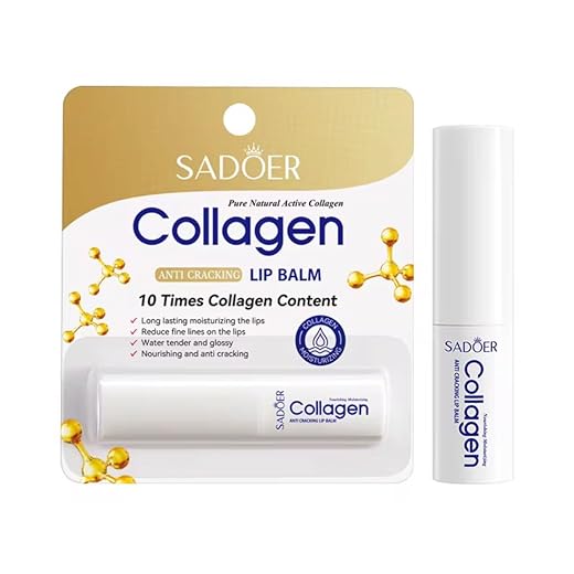 Sadoer Collagen lip balm - Hydrating, Soothing, Long-Lasting Protection, All-Season Protection