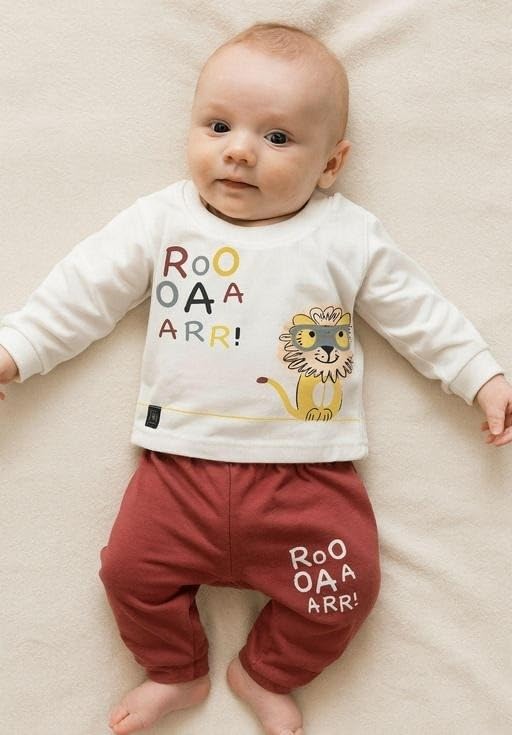 Image of Baby Unisex Printed Cotton Clothing Set| Comfortable, Breathable, Lightweight, Skin Friendly|SL 257