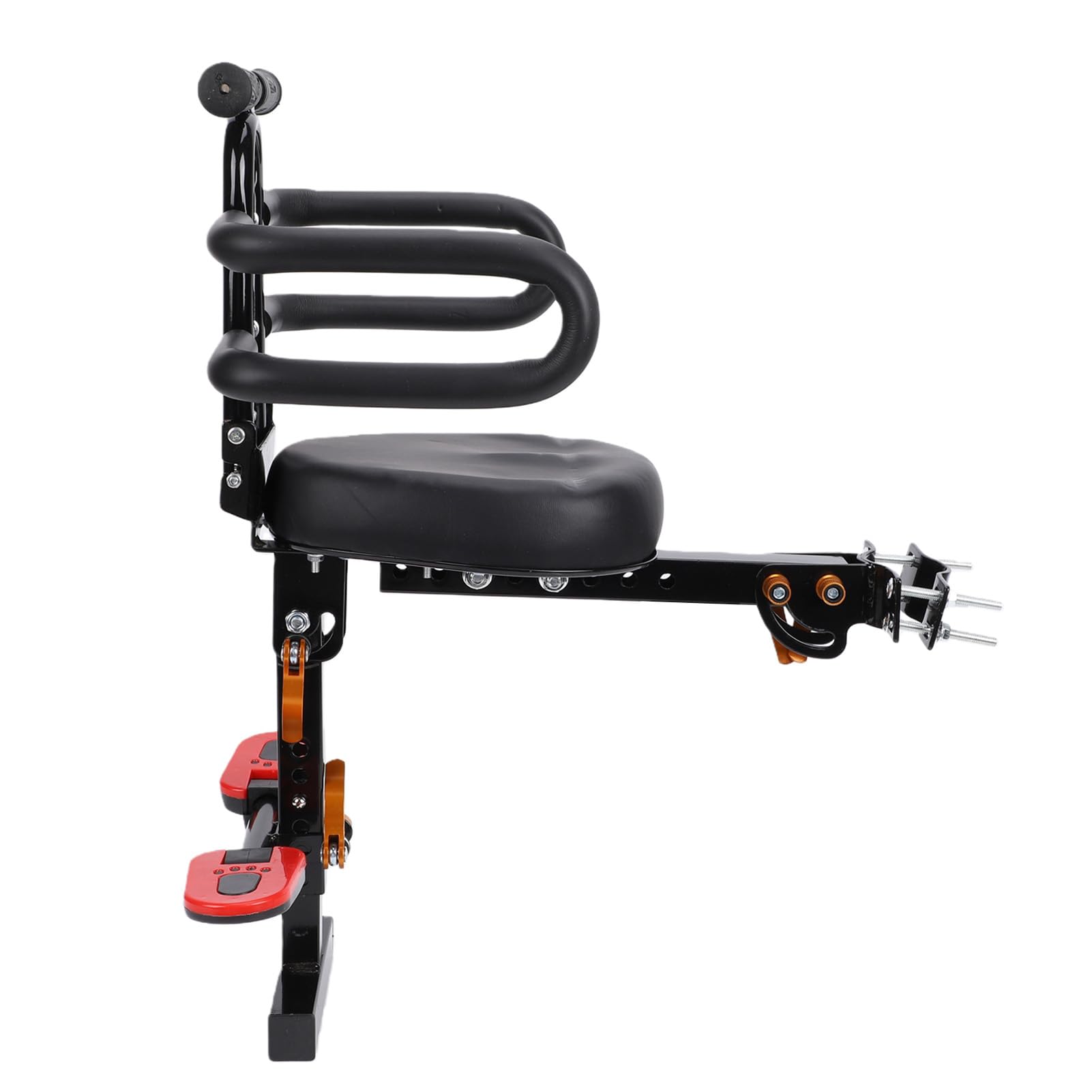 Topiky Seggiolino Anteriore Rimovibile per Monopattino Elettrico, | Seggiolino per bambini per scooter ammortizzante con guardrail a pedale, per bambini piccoli, bici elettrica, bici pieghevole
