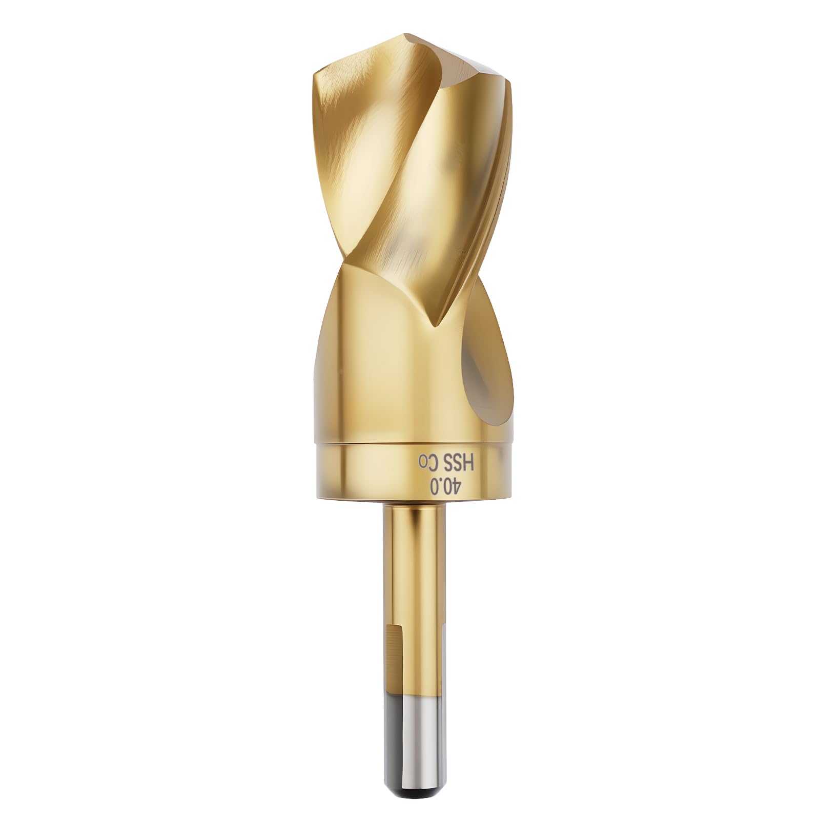 MOXPIFY 40mm Metal Drill Bit, M35 HSS 5% Cobalt Drill Bit for Hard Steel