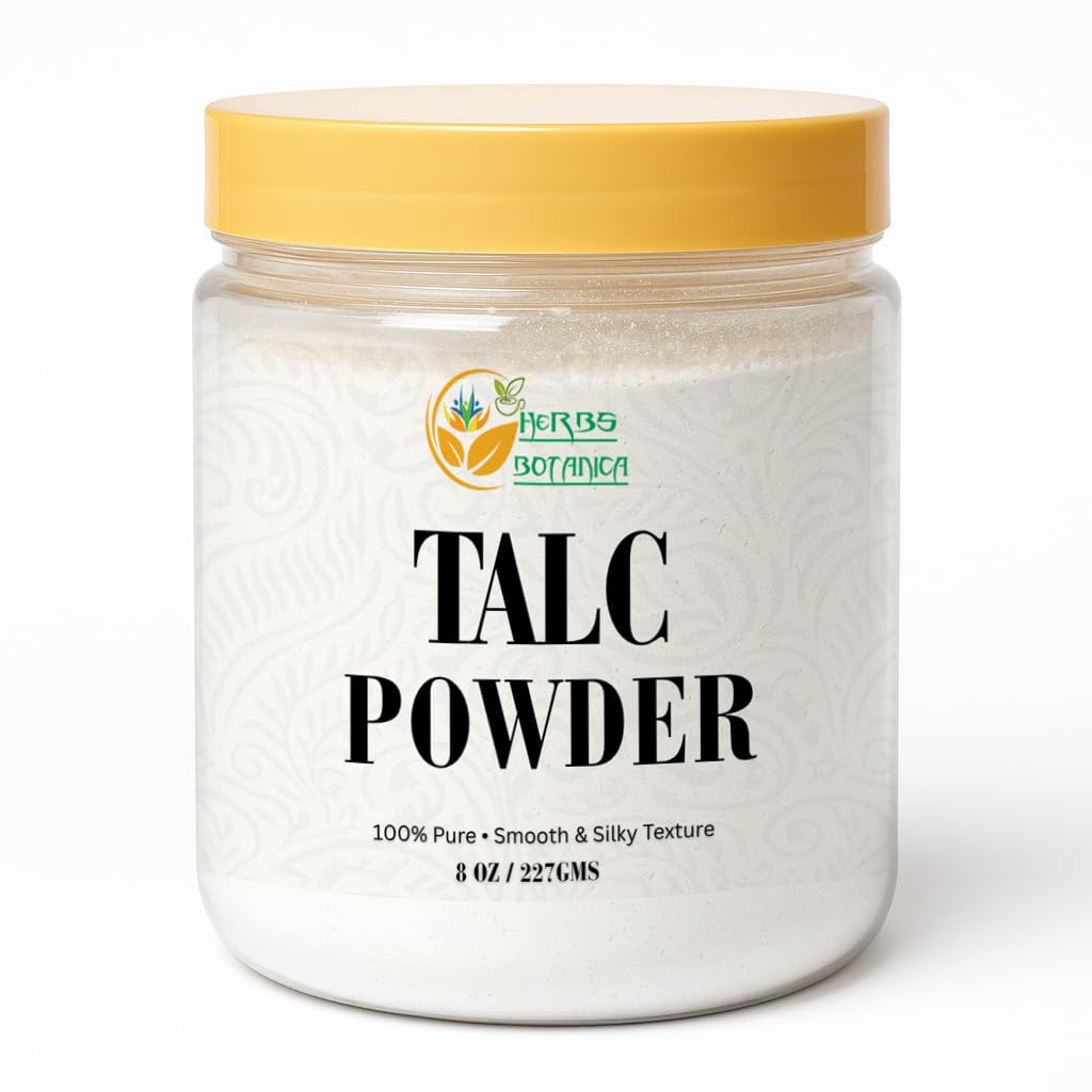 Herbs Botanica Talcum Powder, Unscented, 8 oz