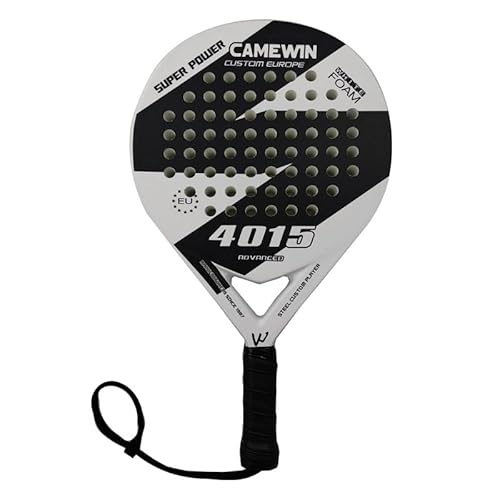 Padelschläger - Performance und Präzision - Tennis Padel - Fiberglas - Sport - Damen/Herren - Weiß