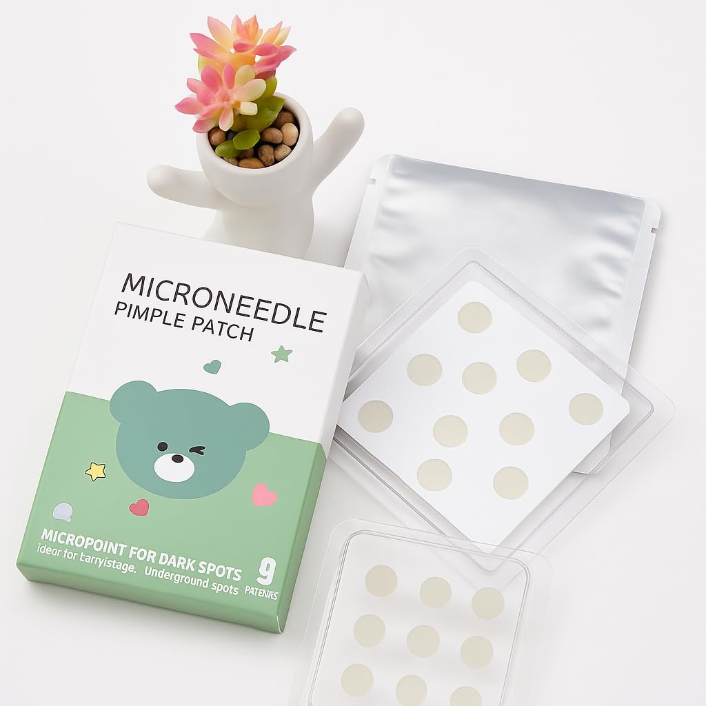 Microneedling Pimple Patches Microdart Acne Patch, Zit Patche's for Cystic Pimple Overnight Care, Cystic Acne Coverage, Pimple Patches Microdart Technology 9 Patche's (Pack of 4 (36 Patchess))-image-36